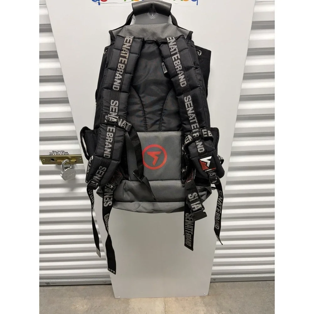 Senate Skate Brand Backpack Rollerblade Rare Vintage Cargo‎ AVENGER SS-105 Black